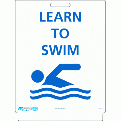 Pavement Sign - Learn To Swim